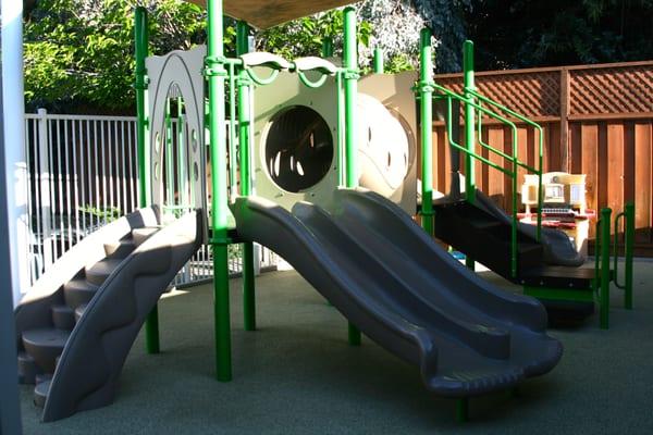 a play structure on our playground