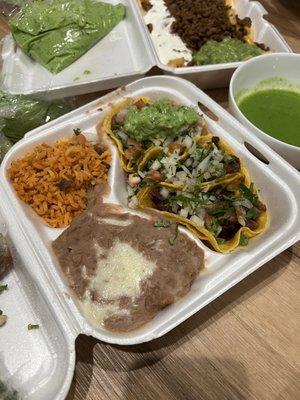 taco plate - lengua