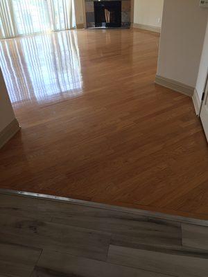 Wood floors refinishing