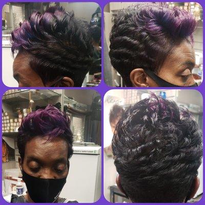 Relaxer color and cut