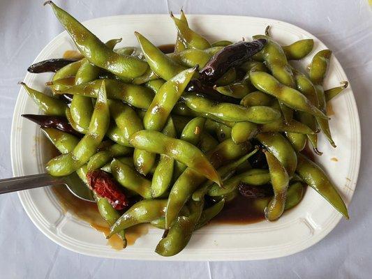 Spicy edamame