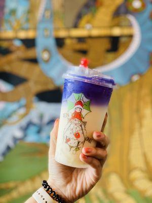 Butterfly Lychee Milk Tea