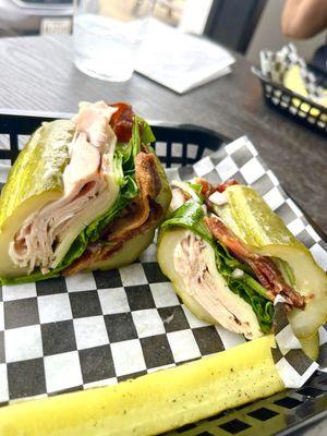 You can get any sandwich on the pickle bread