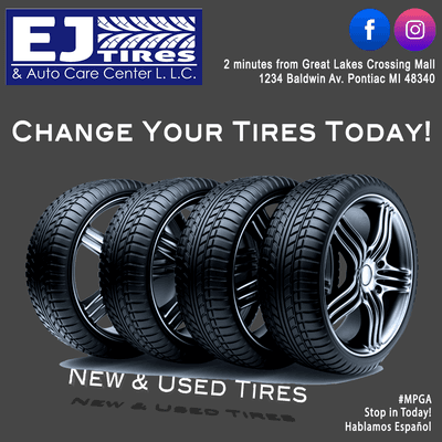 BIG SELECTION ON NEW & USED TIRES