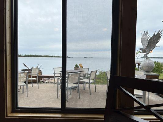 View of Lake Superior from our table