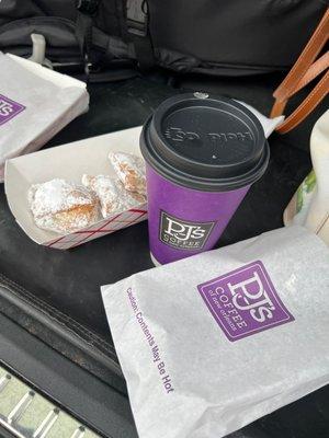 Beignets and Cafe Latte! Soo good!