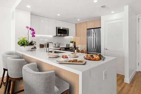 Newly remodeled kitchen