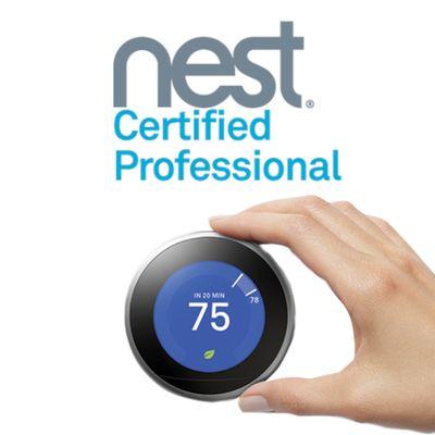 We are a nest certified pro. Want us to help you save 10% to 12% on heating and 15% on cooling? Give us a Call for more info