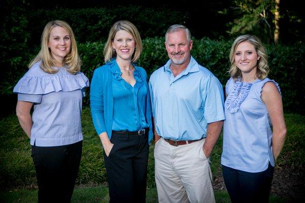 Dr. Leslie McGuinn Davis, Dr. Melissa Thomas Durand, Dr. Michael Palmer, Dr. Lauren Palmer Freitag