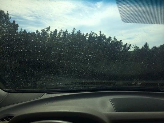 This is dried water spots I had on my car before the wash and this pic was taken after wash :( very upset!