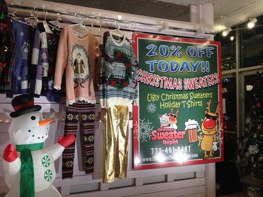 20% off Christmas Sweaters in Morton Grove!