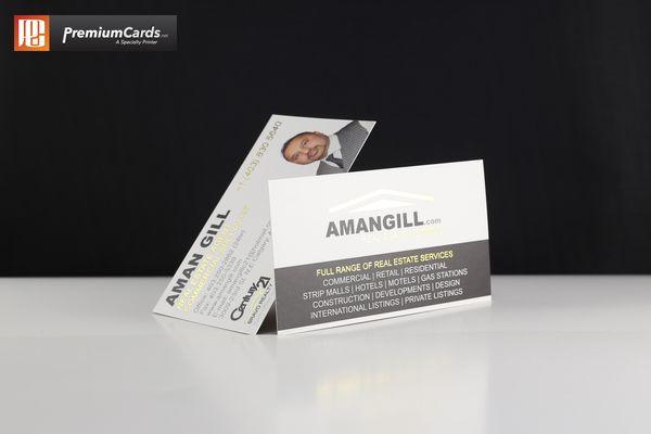 Silk and Gold Foil Business Cards