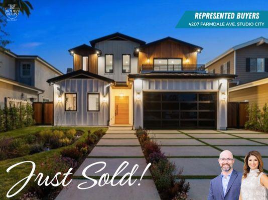 Just Sold | 8.2.23
4207 Farmdale Ave | Studio City 
Sold for $3,900,000