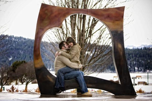 Engagement photo session in Cda, Idaho