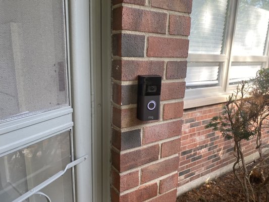 Installed the Ring Doorbell 2 on the wall, great product to watch your front door.