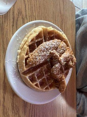 Belgian Waffle with Chicken Tenders