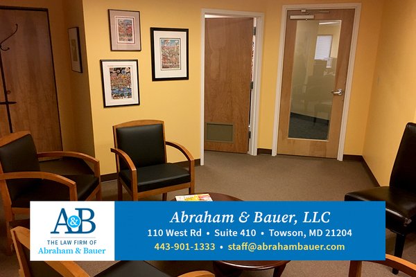 Interior of The Law Firm of Abraham & Bauer in Towson, MD