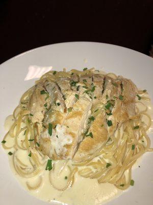 Linguini Alfredo with chicken