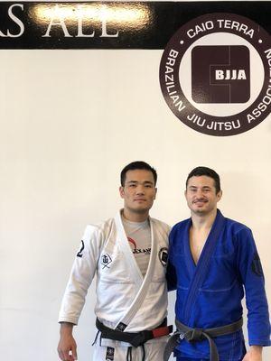 Coach Vu with his professor. #caioterrabjj