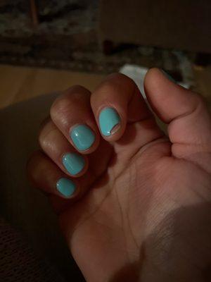 Gel manicure lasted 4 days