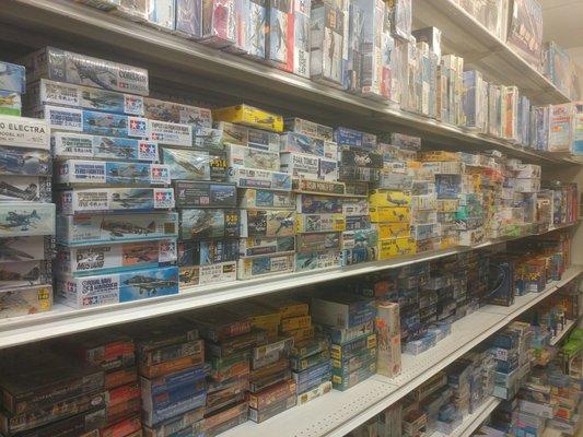 The selection of model kits is huge!