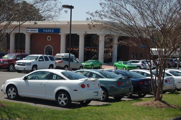 Welcome to Parks Chevrolet. Located just off I-85 at 6441 N Tryon Street in the University City area of Charlotte NC