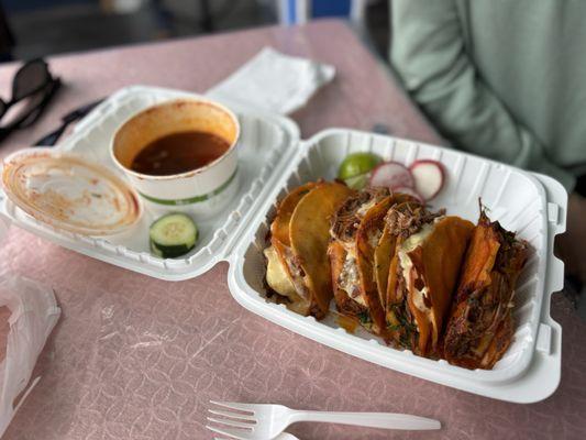 Birria Taco Platter