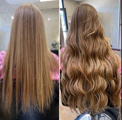 Tape in hair extensions