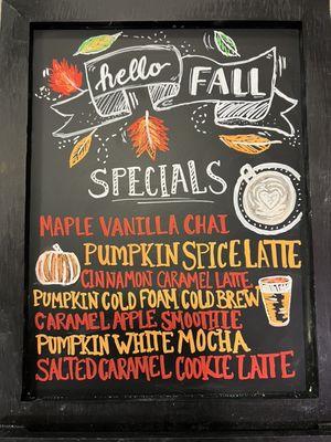 Fall Drink Features!