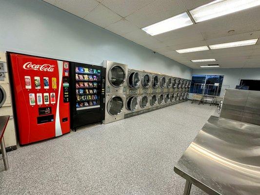 New vending machines added. Grab a drink and a snack while you wait for your laundry.