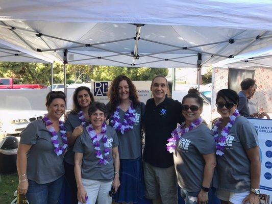 Our team at The Los Gatos Music In The Park, Summer 2017