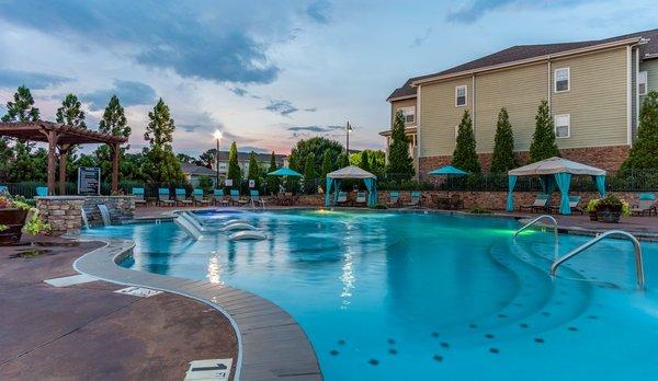 Cool off in the resort style pool at 18 Watercres