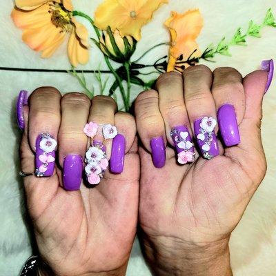 Flower nails designs