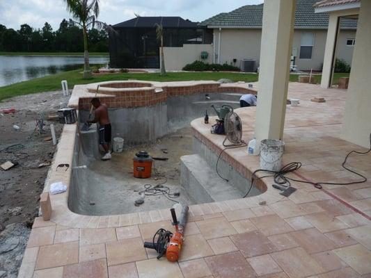 Pool Construction in progress