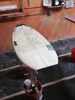 Surfboard repair!