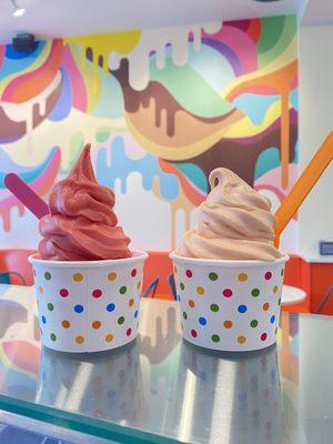 Come in and cool off with your choice of frozen yogurt, scooped ice cream or delicious milkshake.