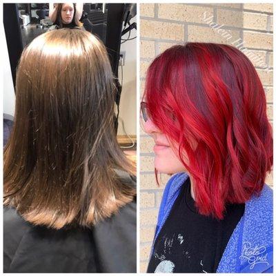 Gorgeous vibrant red by Shalein