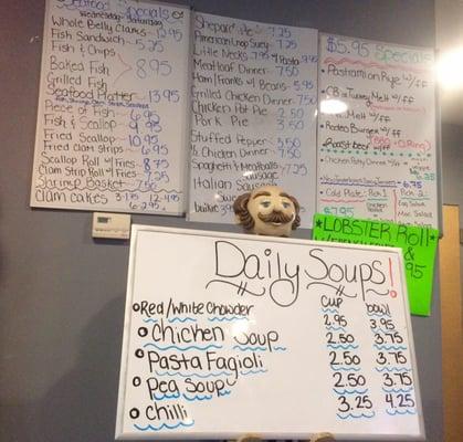 Specials and Daily Soups