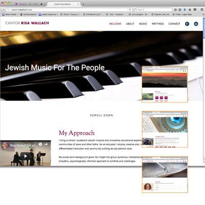 This small but highly responsive website was designed and developed for a local cantor.