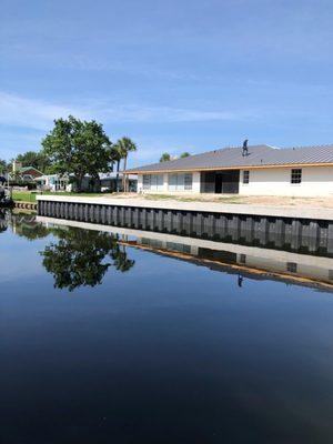 ShoreGuard composite sheet panel seawall in Siesta Key