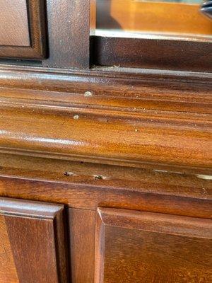 China Cabinet not repaired or put together as promised