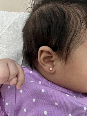 Baby's first earrings!