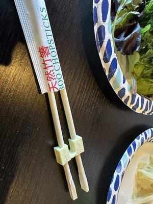 They were offer training chop sticks for those who need