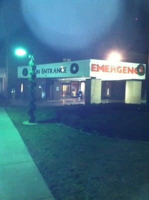 Emergency room entrance