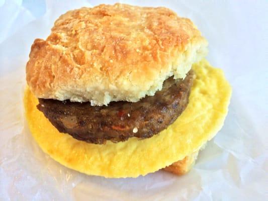 Meat and egg biscuit $6