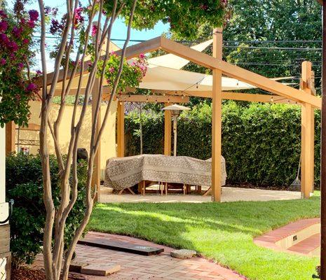 Shade Diamond Pergola