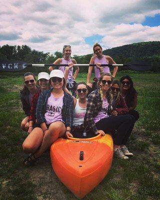 Bachelorette parties are popular with our Water & Wine tours