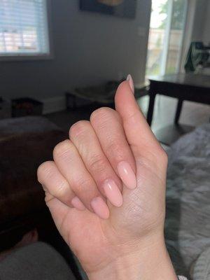 Dip manicure w tips. SNS AC21