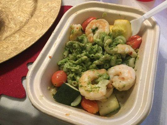 The shrimp pesto wasnt that good. But, if u want to try it & save $15-45 off of your next order use my code: AWHI-JR9