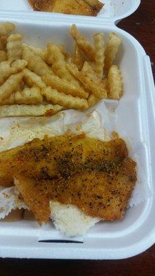 Salty tilapia special of the day